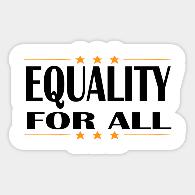 EQUALITY FOR ALL 2020 Sticker by Netcam